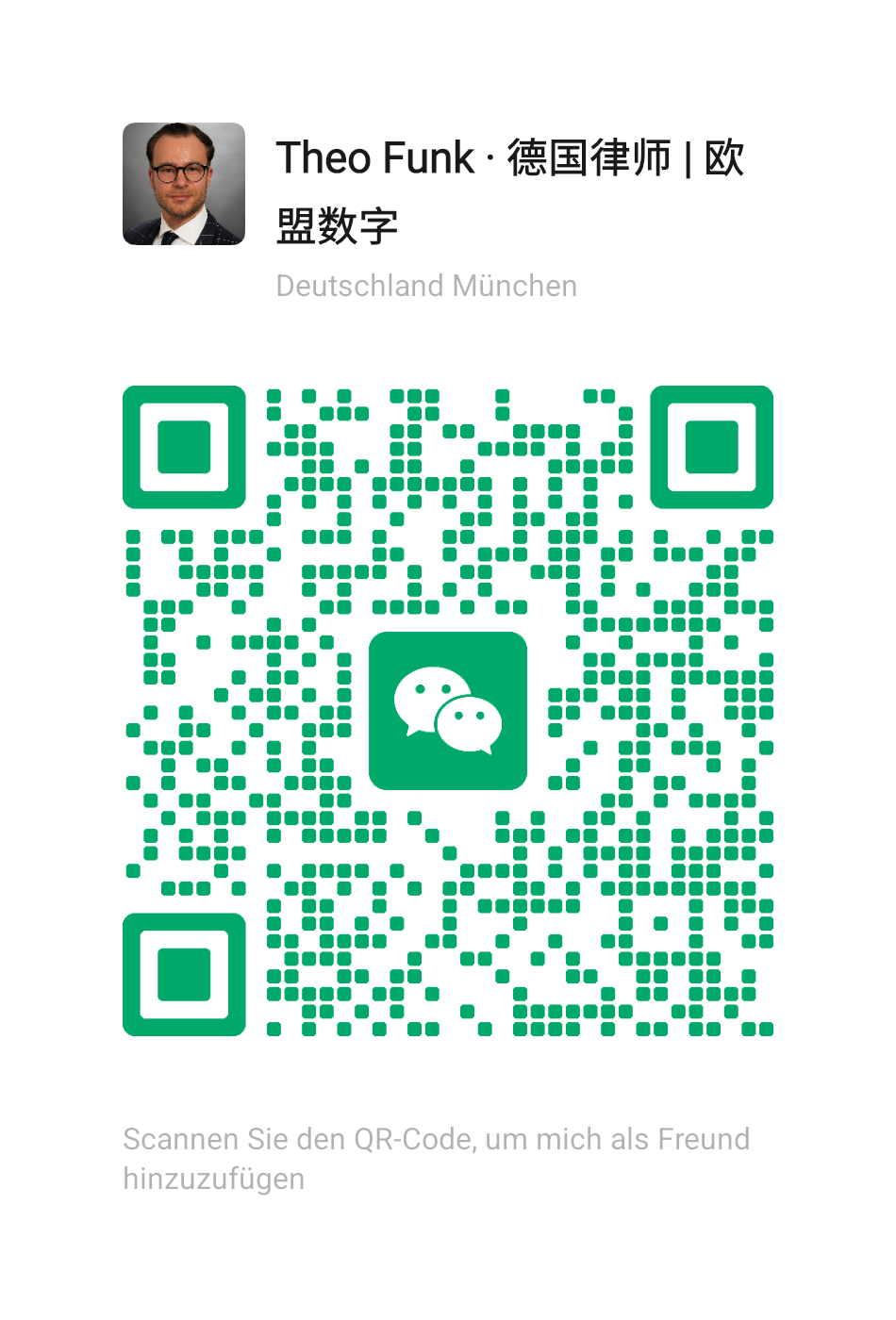 WeChat QR Code · Theo Funk